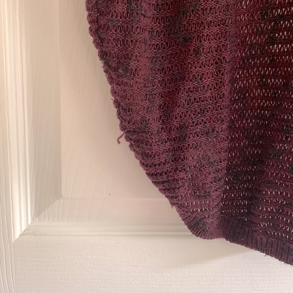 Garage Burgundy/Navy Cocoon Cardigan - Picture 6 of 6